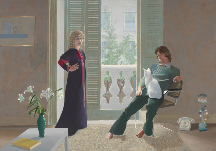 David Hockney Mr and Mrs Clark and Percy, 1970-71. Presented by the Friends of the Tate Gallery, 1971. © David Hockney.